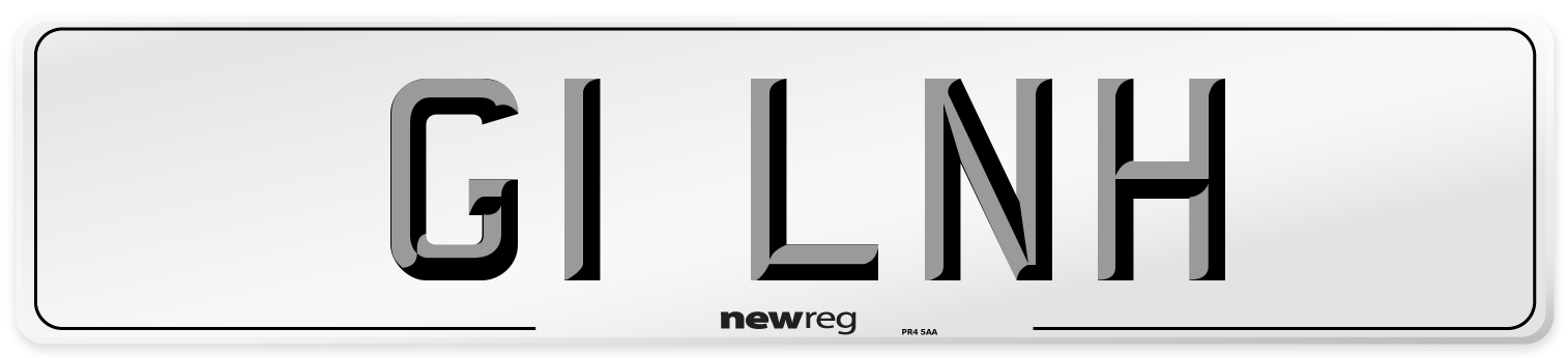 G1 LNH Number Plate from New Reg